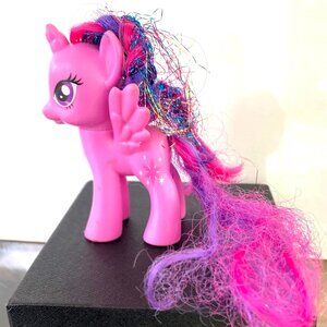 My Little Pony POWER PONIES UNICORN rainbow dash glitter hair 3" 2010